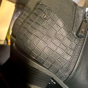 Vera Wang wide boots, animal design